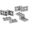 4x Lego Winkel Platte 5x2x1 1/3 neu-hell grau Winkelträger Stein 60288...