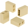 4x Lego Bau Stein 1x2x2 beige innen Achsen Halter Harry Potter 3245b