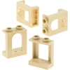 4x Lego Fenster Rahmen 1x2x2 beige Castel Bogen 4642933 4622128 90195