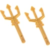 2x Lego Figuren Waffe Dreizack Stab perl gold Typ1 Atlantis 4563483 92...