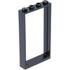 2x Lego Tür Rahmen 1x4x6 schwarz ohne Scheibe Haus Fenster 6337273 605...