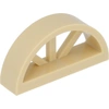 2x Lego Fenster 1x4x1 2/3 beige halb rund bogenförmig Speichen 41101 2...