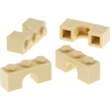 4x Lego Bogenstein 1x3x1 beige Rund Bogen Brücke Burg Tor Set 10276 44...