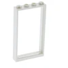 1x Lego Fenster Rahmen 1x4x6 weiß Scheibe transparent weiß Haus 57895 ...