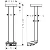 HANSGROHE 39768990 Deckenanschluss Axor ShowerSphere