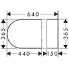 Hansgrohe 60205450 Stand WC Set EluPura Or.S640 ver.hor.