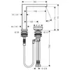 HANSGROHE 73053670 2-Loch WTM 150 Tecturis E