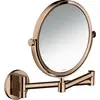 hansgrohe Rasierspiegel Axor Uni. Circular Wandmontage, polished red g...