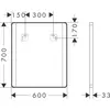 HANSGROHE 54962670 Spiegel Xarita Lite Q 600/30