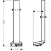 HANSGROHE 39767330 Deckenanschluss Axor ShowerSphere