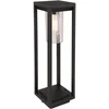 RGB LED Stehleuchte, ALU, schwarz-matt, klar, H 50 cm