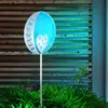 LED Solar Steckleuchte, blau-silber, Welcome, H 78,5 cm