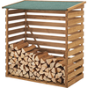 Brennholzunterstand aus Tannenholz 123x116x64cm Natur