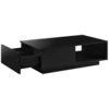 en.casa Couchtisch, »Biskra« Sofatisch mit Schublade und Ablage hochgl...