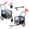 Fahrradwagen für Hunde ABBT-3154, 2in1, 143 x 67 x 96 cm