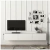 en.casa TV-Schrank »Vihti« Fernsehschrank 180x31x29,5cm Weiß