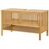 en.casa Waschbeckenunterschrank »Hvaler« Unterschrank 60x100x45cm Bamb...