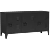 en.casa Sideboard, »Kotka« mit 3 Türen Metall 113 x 40 x 58 cm Schwarz