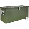 Deichselbox Grün Werkzeugkasten Truckbox Alu Box Anhänger Kiste mit De...