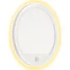 LED Außenwandleuchte Bewegungsmelder 15W weiß Kunststoff Ø 28 cm Telef...