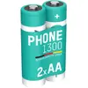 ANSMANN Telefon Akku AA 1300 mAh 1,2V, 2 Stück