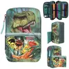 Dino World Danger (0411757) Triple Pocket Mäppchen One Size