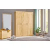 Inter Link Kleiderschrank Pelle Massivholz Schrank Landhausstil, 5 Fäc...