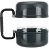 TRIXIE Reise-Set, Kunststoff, 2 l / 2 x 0,75 l, dunkelgrau