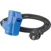as-Schwabe Adapterleitung Camping, 1,50 m, schwarz