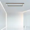 LED-Deckenlampe PURE Lines Square, 110 cm, graphite, Remote