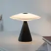 Paul Neuhaus LED-Tischlampe Elipsa, weiß/schwarz, dimmbar