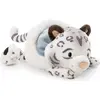 NICI Kuscheltier Schneeleopard Eleni Snowbell liegend 20cm