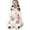 NICI Kuscheltier Schneeleopard Eleni Snowbell 70cm - weiß - Weiches NI...