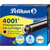 Pelikan TP/6, Schwarz, Schwarz, Füllfederhalter, CE, 6 Stück(e)