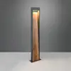 LED-Wegeleuchte SALMON, Holzoptik, Höhe 100 cm Metall, IP44