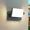 LED-Außenwandleuchte KANSAS, anthrazit, Breite 20 cm, IP54