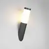 Außenwandlampe Trioto, schwarz matt, Höhe 39 cm, Edelstahl