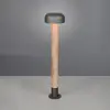 Wegeleuchte FRASER, Holzoptik, Höhe 85 cm, Metall, IP54