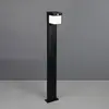 Solar-Wegeleuchte Colombo, schwarz matt, Metall, Höhe 100 cm