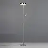 LED-Stehleuchte Palermo, nickel matt, Fernbedienung, Memory