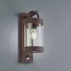 Außenwandlampe Sambesi, rost, Sensor, Aluguss