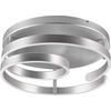 LED-Deckenleuchte - Ø 55 cm - Silbergrau - Metall - dimmbar