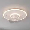 LED-Ventilator Nybro, weiß, DC, leise, Ø 50 cm, CCT, Remote