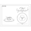 LED-Ventilator Nybro, schwarz, DC, leise, 50 cm, CCT, Remote