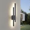 LED-Außenwandlampe TAWA, anthrazit, 62 cm Metall 2-flg. IP54