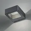 LED-Außenwandlampe RENO, anthrazit, Breite 12 cm Metall IP54