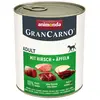 Animonda Grancarno Adult Nassfutter Für Hunde Mit Hirsch Und Apfel 800...