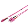 Digitus LWL Patchkabel, Duplex, LC zu SC MM OM4 50/125 µ, 2 m