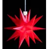 Roter, 18-zackiger Stern 12 cm
