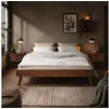 IDIMEX Futonbett KARRI, modernes Massivholzbett 140x190cm Kastanien fa...